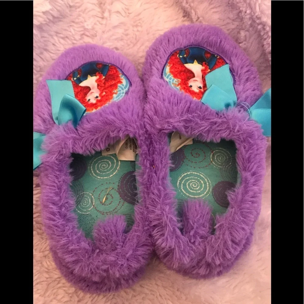 Disney purple plush house slipper shoes